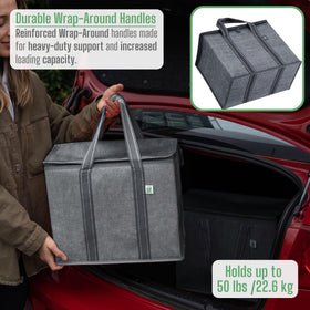 VENO heavy-duty fabric with reinforced handles supports heavy loads