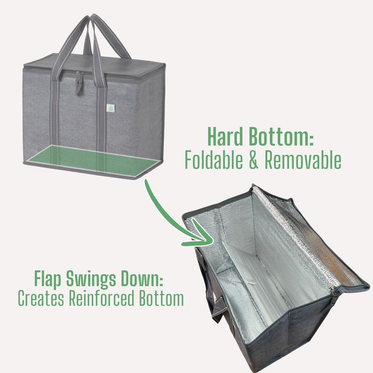 VENO insulated triple-layer keeps items fresh during delivery