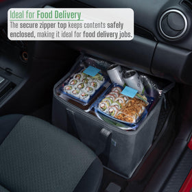 VENO zippered lid keeps items secure during transit