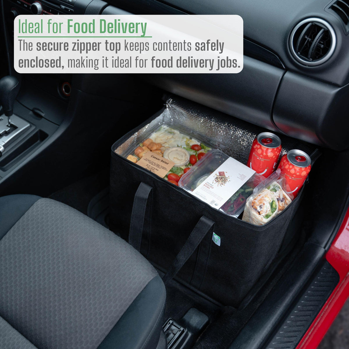 VENO food-delivery-friendly bag fits multiple orders.