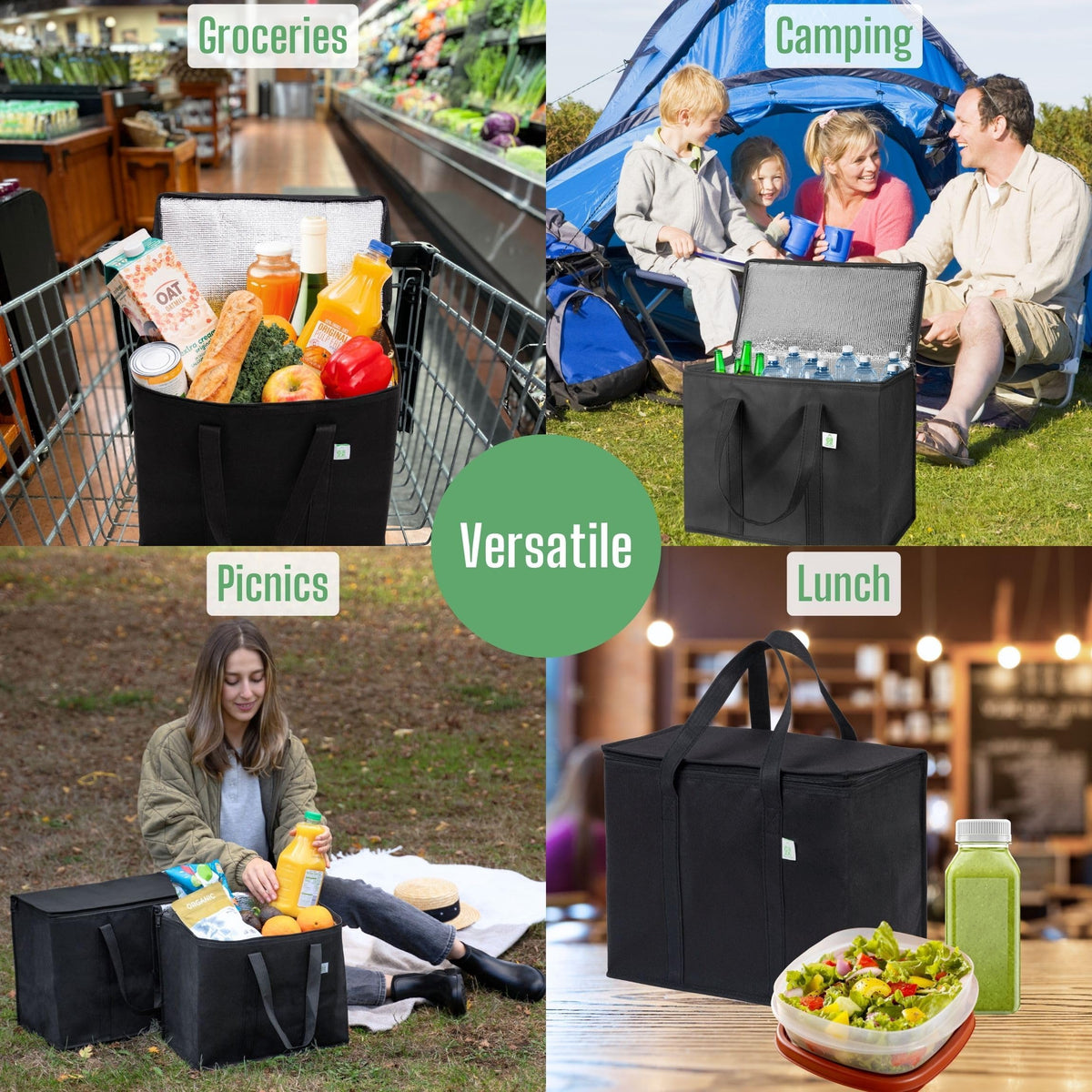 VENO durable insulated bag helps keep items fresh on the go.