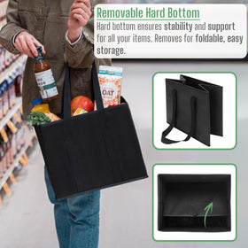 Veno heavy-duty grocery bags with 33-pound capacity keep groceries secure during transport