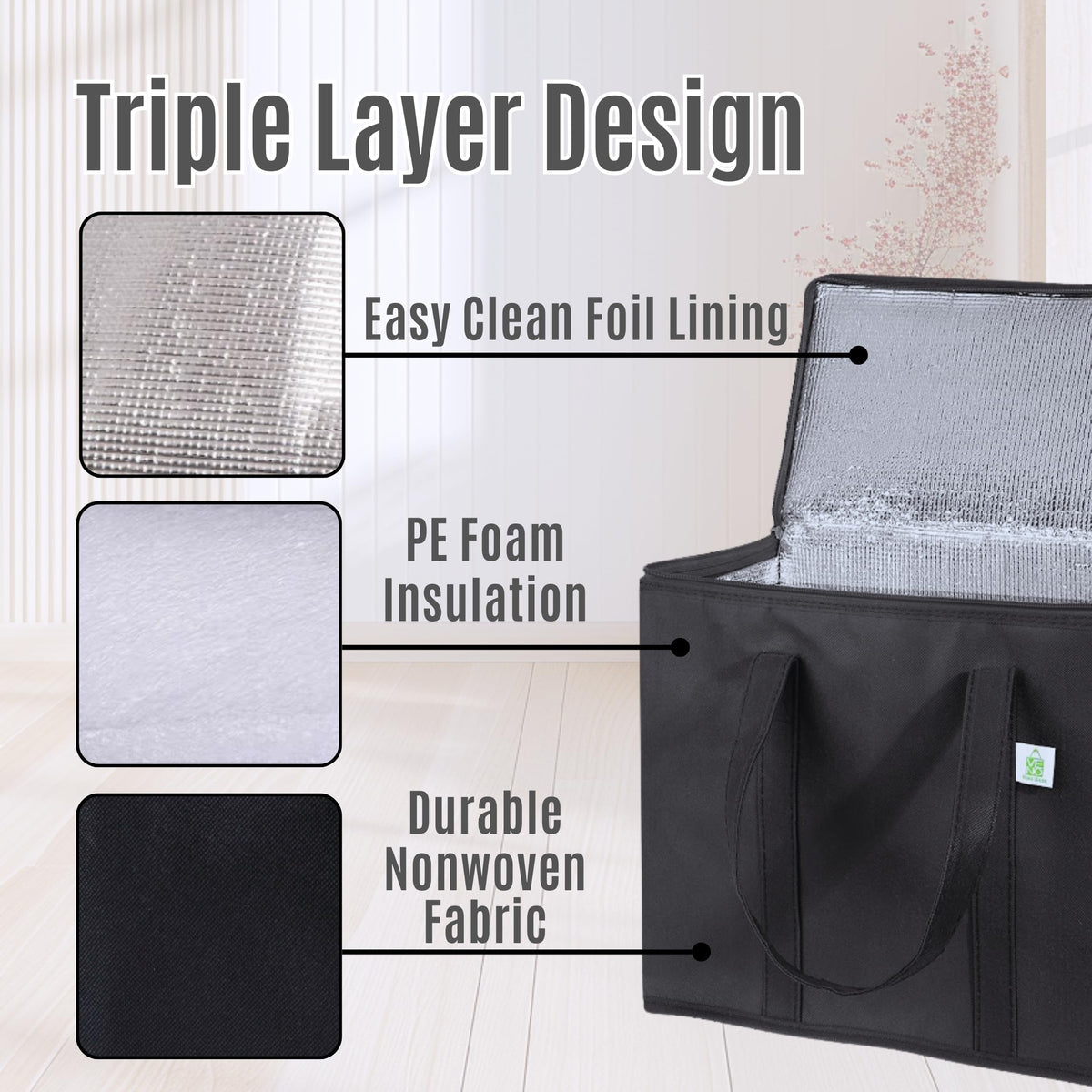 VENO heavy-duty non-woven fabric supports durable daily use.