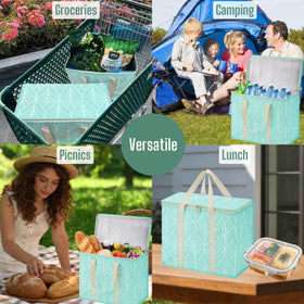 VENO insulated cooler bag in use for groceries on the go