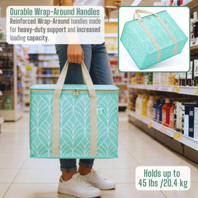 VENO insulated cooler bag sturdy zippers secure closure