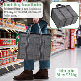 VENO large-capacity cooler bag dimensions 15.7 by 12.6 by 8.7 inches for groceries