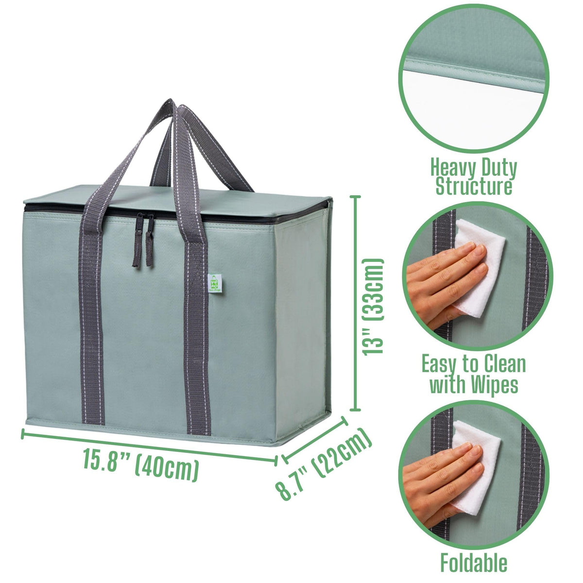VENO large capacity insulated bag suitable for groceries and deliveries