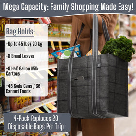 VENO Windowpane 4Pack bags in-cart display demonstrating easy organization.
