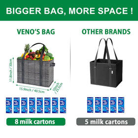 VENO Windowpane bags double as cart or trunk organizers.