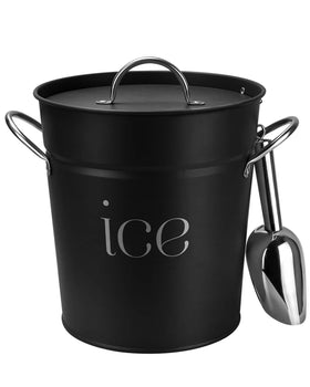 vensovo 3Qt ice bucket with lid and scoop for easy serving
