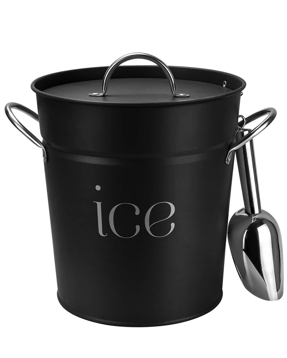 vensovo 3Qt ice bucket with lid and scoop for easy serving