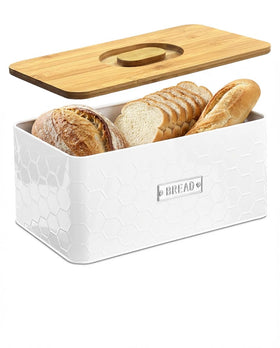 The vensovo bread box on a clean countertop offering spacious storage for bread and pastries.