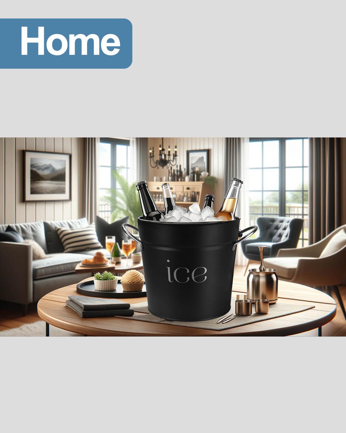 vensovo stylish ice bucket ideal for parties and outdoor events