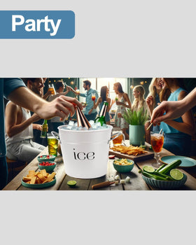 vensovo ice bucket styled for weddings and holidays