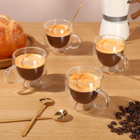 VENVENWEAVS microwave-safe cups simplify reheating espresso-based drinks or tea