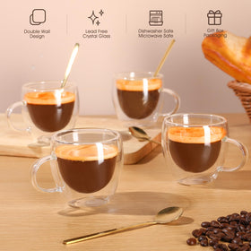 VENVENWEAVS espresso cups in gift box offer a stylish, ready-to-gift presentation
