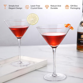 VENVENWEAVS martini glasses for cosmopolitan deliver elegant presentation and refined tasting experience.