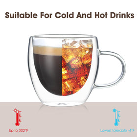 VENVENWEAVS 5 oz capacity suits espresso, cappuccino, or small latte portions