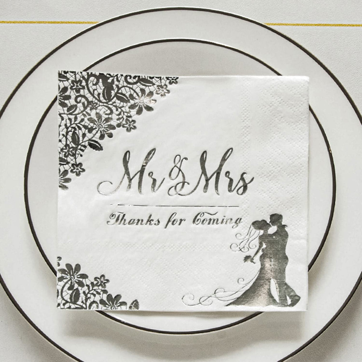 VENY TAYA bridal-shower napkins with thick soft feel for comfortable cleanup.