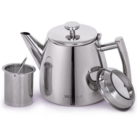 VeoHome tea pot with diffuser for clean, flavorful loose leaf brewing.