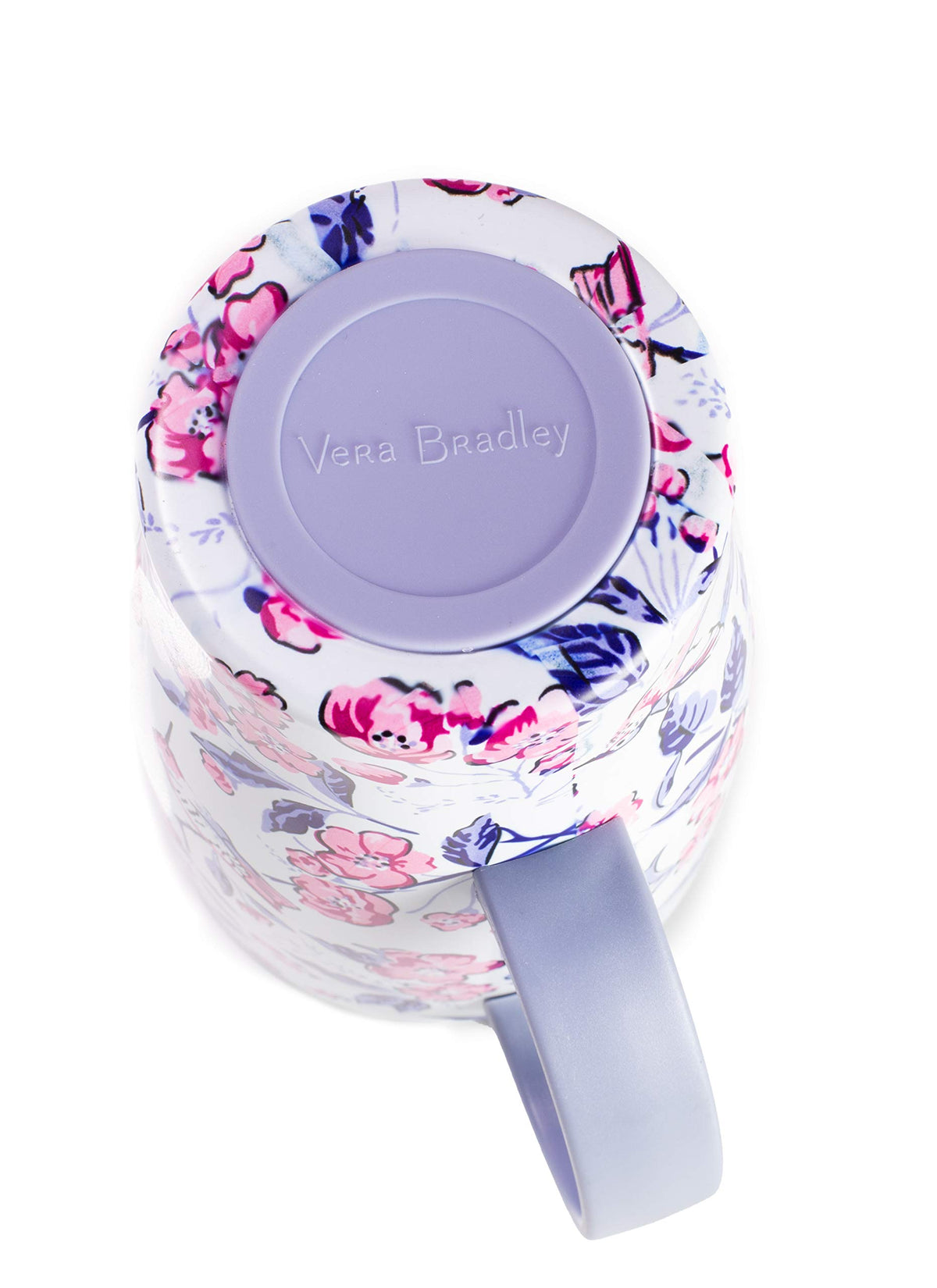 Vera Bradley eighteen-ounce mug capacity suits all-day hydration.