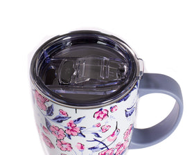 Vera Bradley hummingbird ditsy pattern close-up adds style to your daily commute.