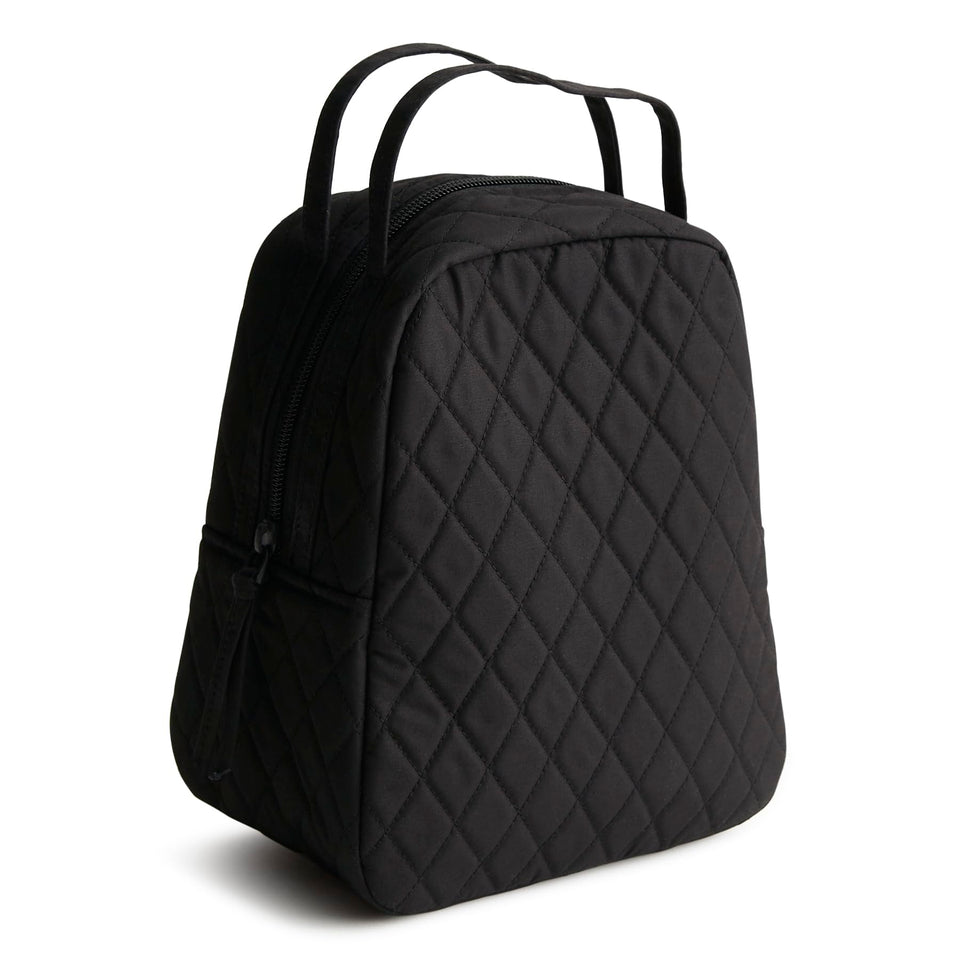Vera Bradley lunch bag Moonless Night exterior shows premium cotton texture for daily use.