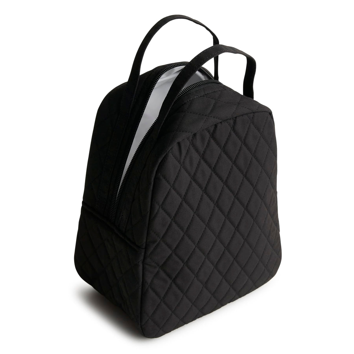 Vera Bradley lunch bag Moonless Night interior with insulated lining for meals.