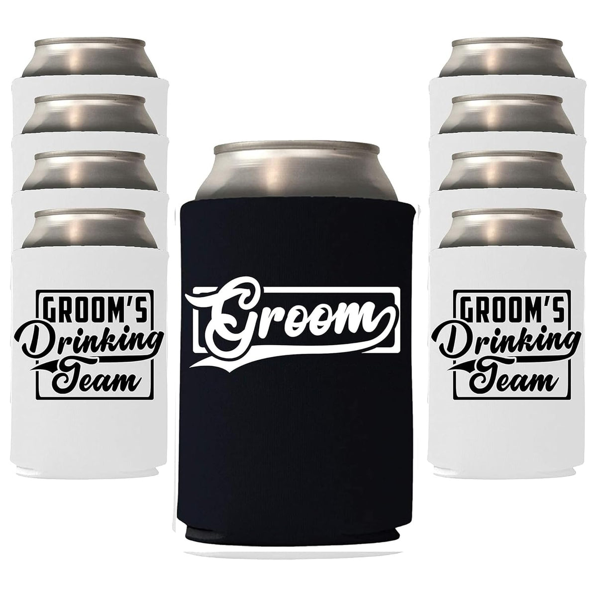 Veracco groom can cooler six-pack keeps drinks cold with coordinated bachelor party visuals