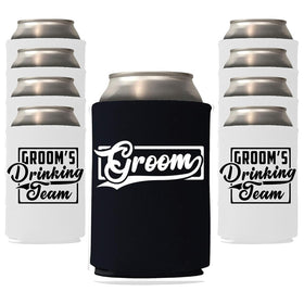 Veracco groom can cooler six-pack keeps drinks cold with coordinated bachelor party visuals