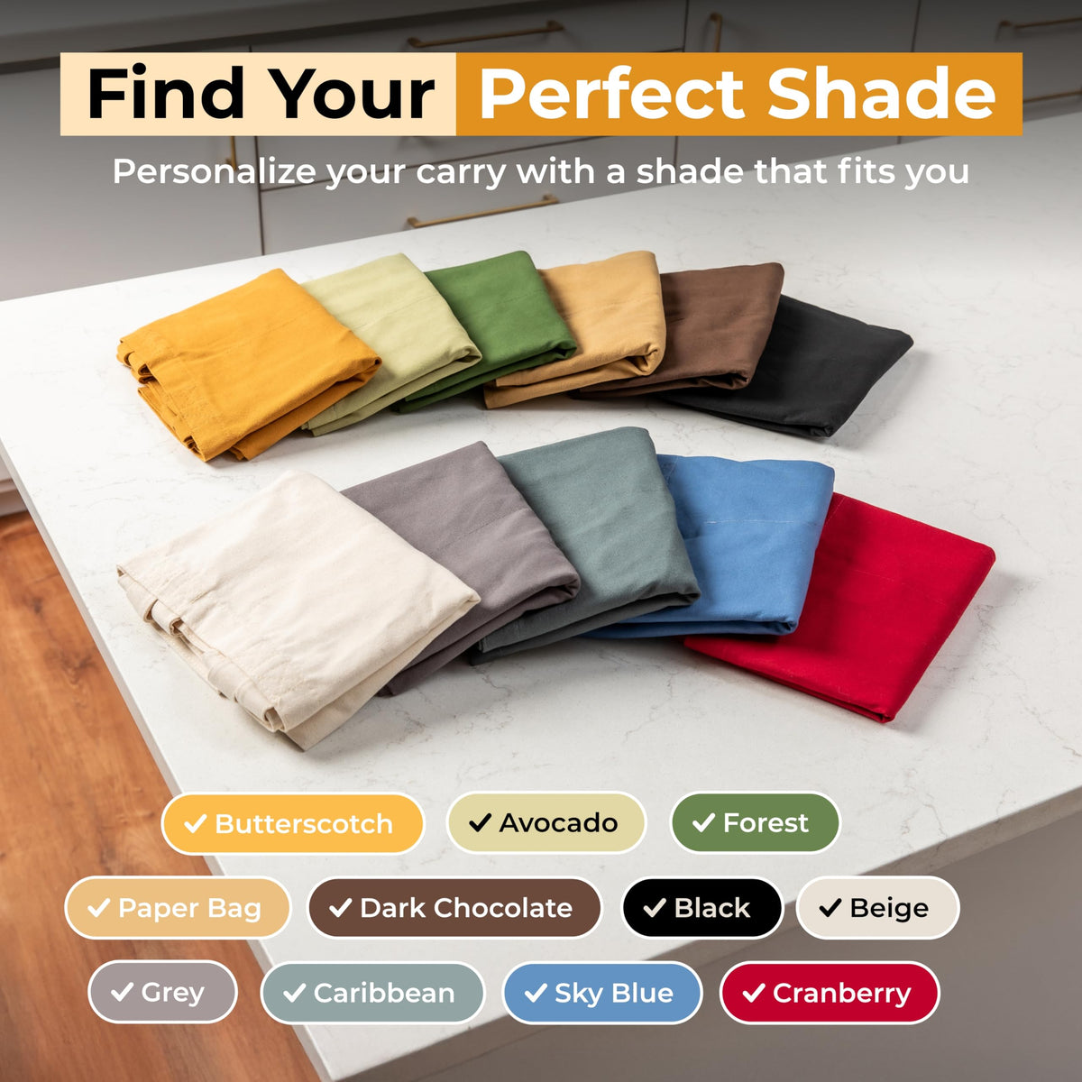 VeraMia bag folds flat and is machine washable
