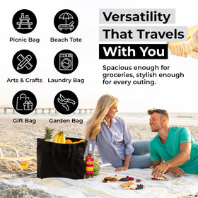 VeraMia bag measures 15x15x10 inches for ample interior space