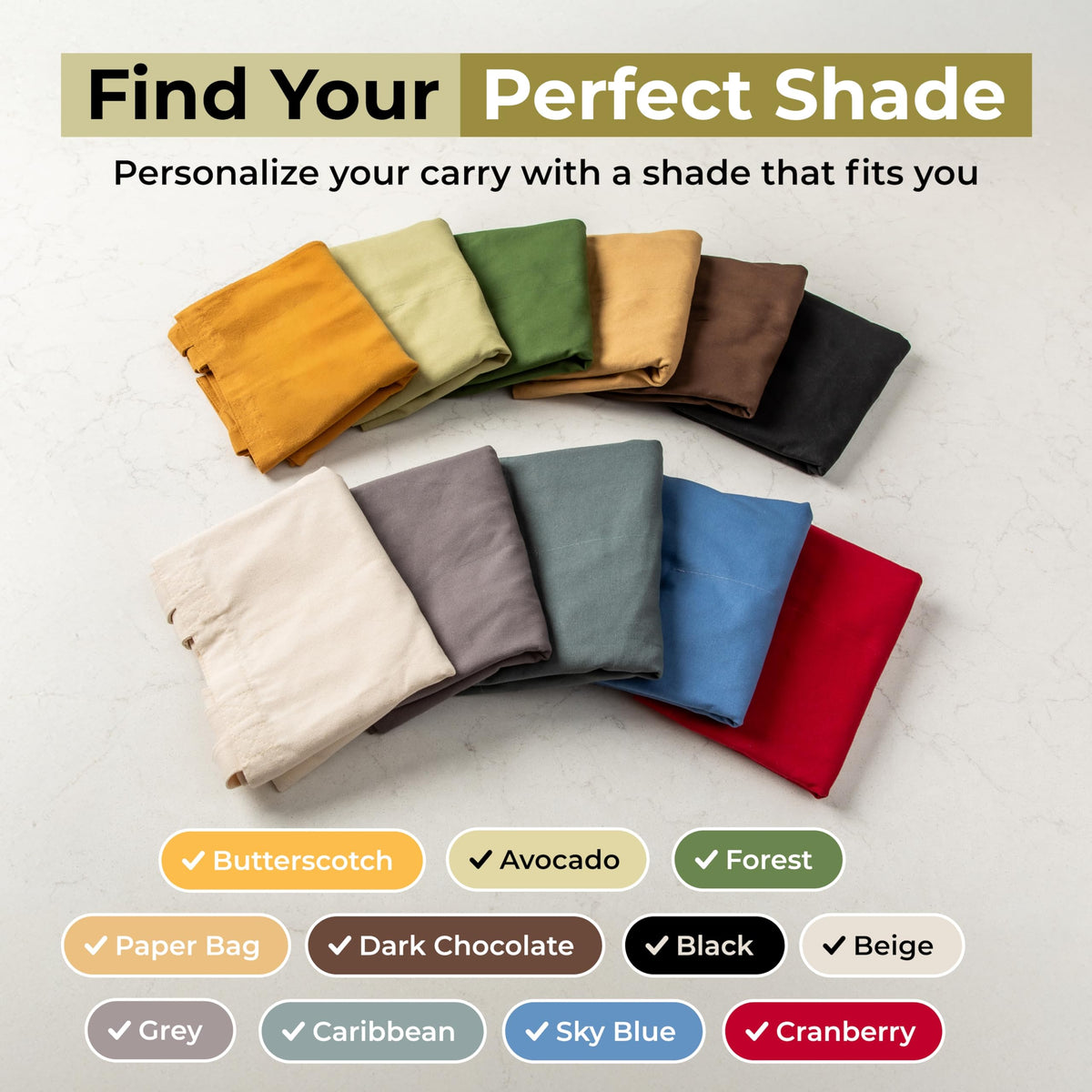 VeraMia foldable bags simplify storage between shopping trips.