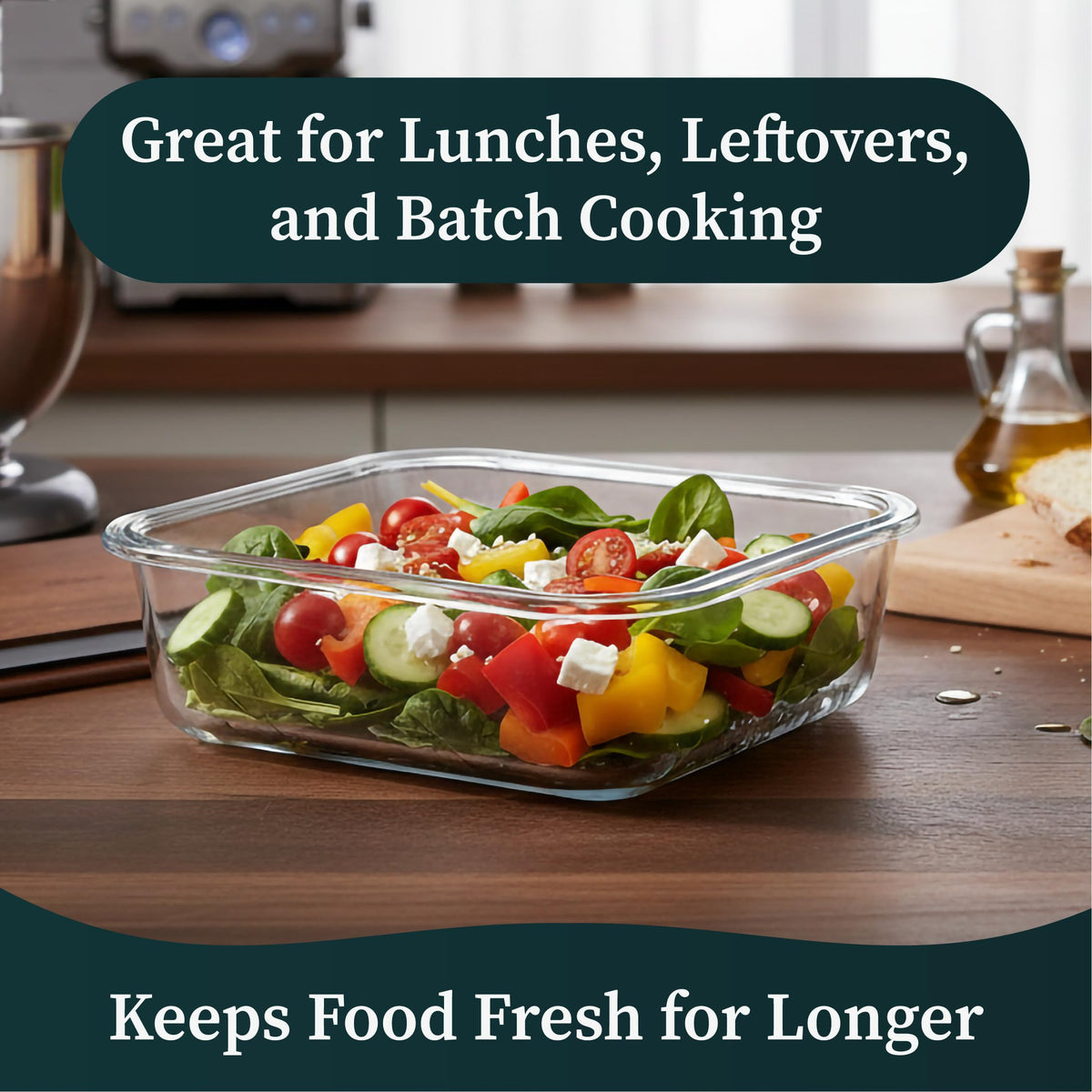 Verdara containers are oven/microwave safe with lids removed for heating.
