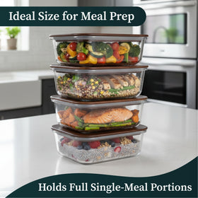 Verdara plastic-free design with dishwasher-safe glass and hand-wash lids for longevity.