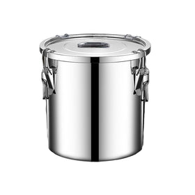 Verdeho 304 stainless steel canister with airtight lid for durable pantry storage.