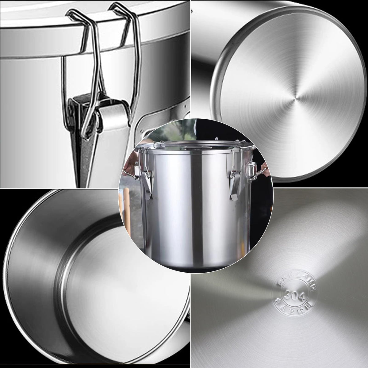 Verdeho 3.17 gallon capacity suits bulk staples like flour or rice.