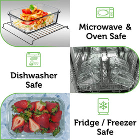 Airtight Verel lid seal prevents leaks for portable meals.