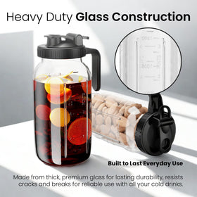 Veri Beond 64oz capacity supports large batches for sun tea, juice, or water.