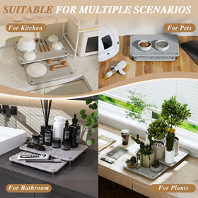 VERIFOST polished surface reflects light for a premium kitchen look.