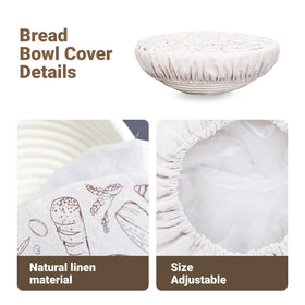 Verigud 10-inch cover fits bowls and baskets up to 10 inches for versatile kitchen use.