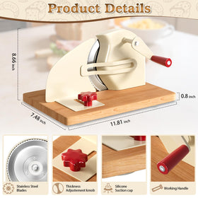 VerinsCeral bottom suction base provides stable grip during slicing on any counter