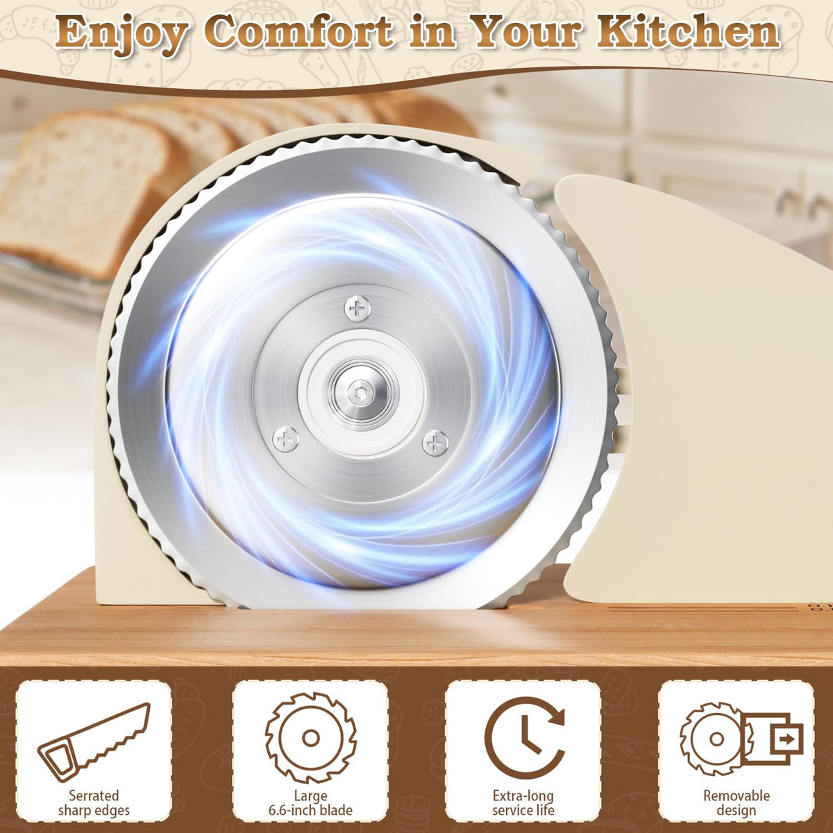 VerinsCeral compact design shown on a counter for easy storage and access