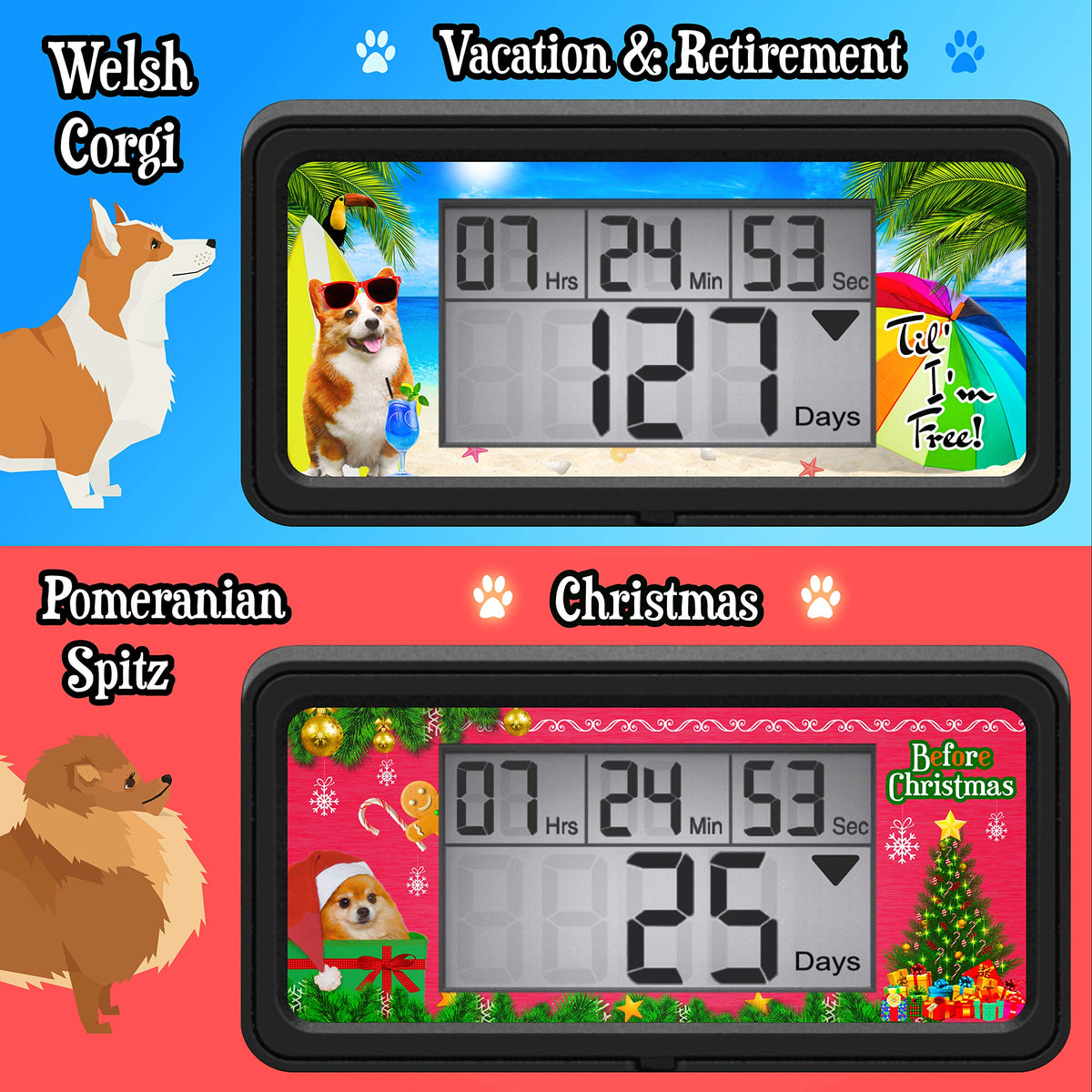 Veriss dog collection frames offer seven customizable event styles