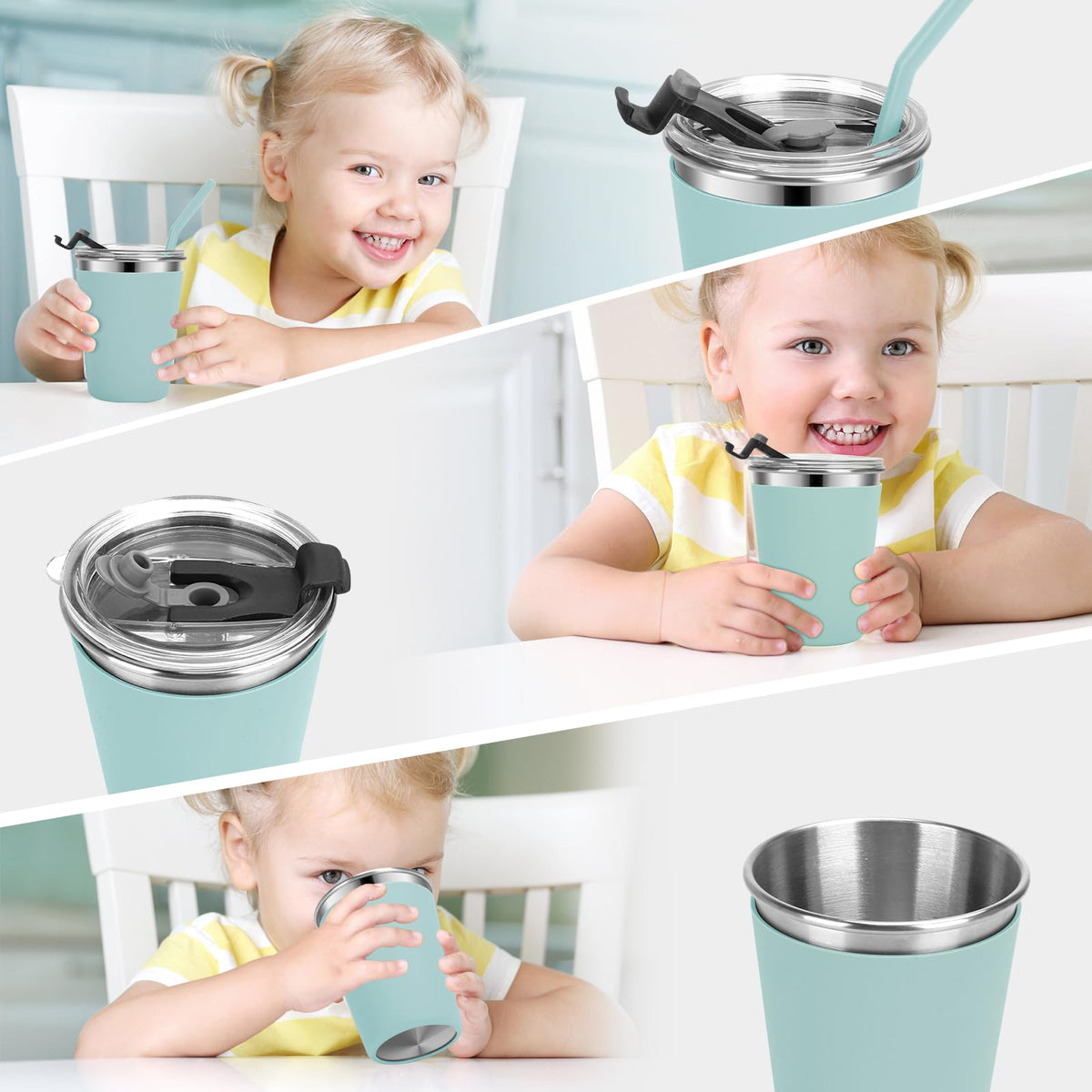 Vermida 12oz cups are travel-ready for school and outdoor adventures.