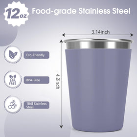 Vermida unbreakable stainless steel cups withstand drops while keeping drinks safe.