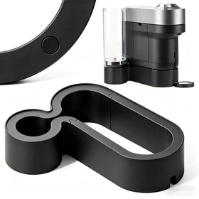 Vernargoo riser stand for Nespresso Vertuo Pop+ elevates height for tall mug use.