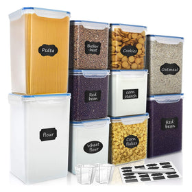 VERONES 10-pack full set on shelf showing organized pantry and easy access