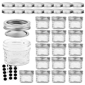 VERONES 4oz mason jar with regular lid ready for food storage and reuse