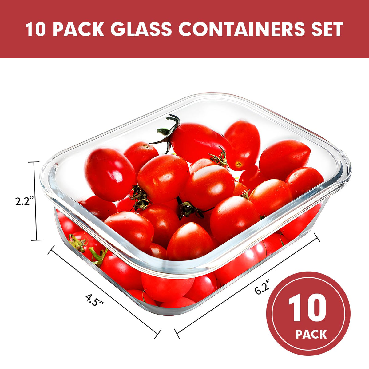 VERONES airtight snap-lock lids prevent spills during transport.
